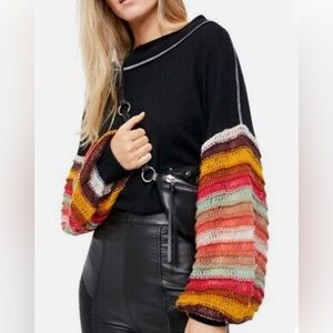 Free People Cha Cha  Sleeve Sweater